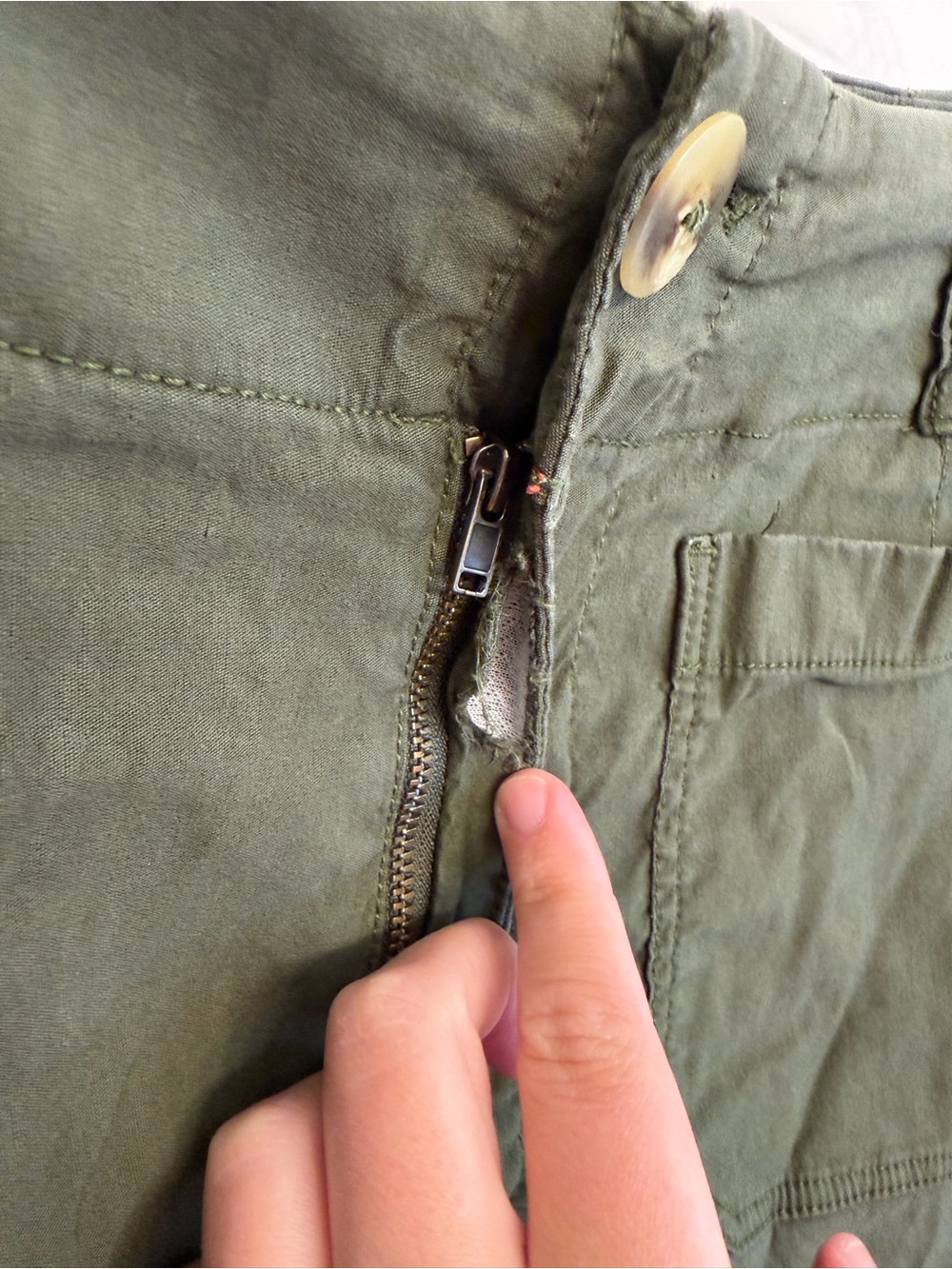 Maeve Anthropologie Olive Green Colette Pants Wide Leg Size 31 Women’s - Picture 3 of 7